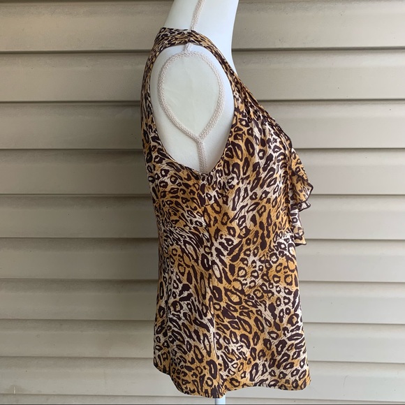•Milano• Animal Print Sleeveless Buttoned Top-Med. - Picture 5 of 8